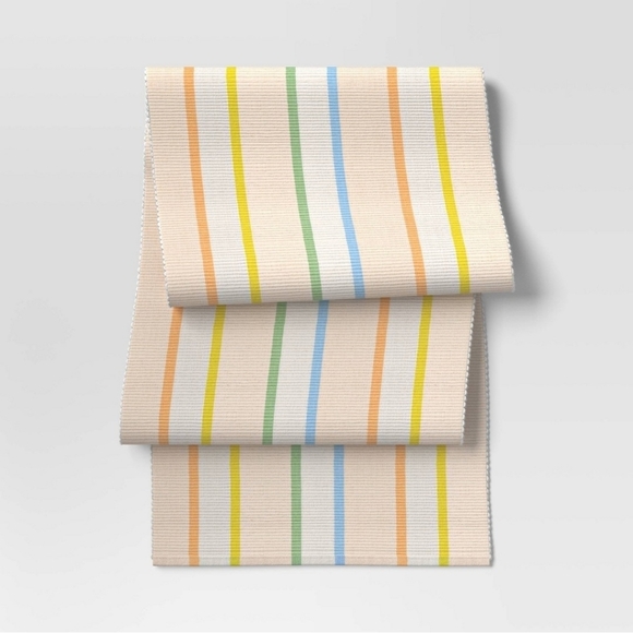 Room Essentials Other - Room Essentials Set Of 2 Pastel Striped Table Runner